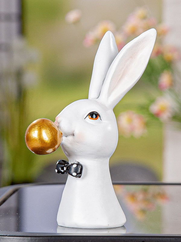 Decorative figure Rabbit Magnus – Stylish rabbit figure with chewing gum motif