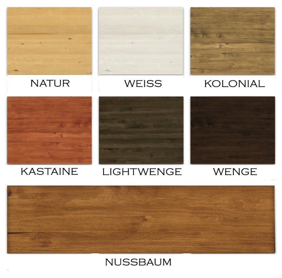 NATURA LEATHER Kleiderschrank 1-Türig mit Regale Massivholz