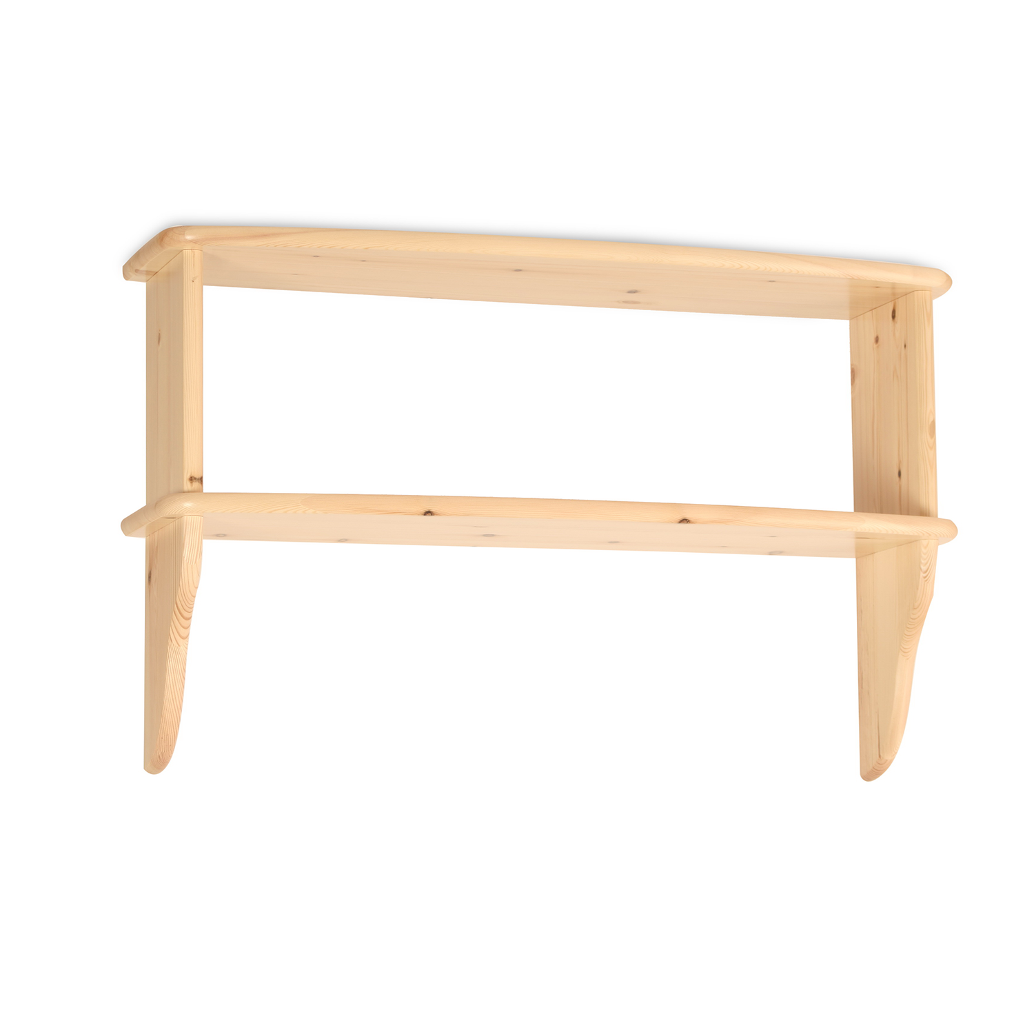 Claudia Bücherregal / Wandregal 2er | 100% Bio Kiefer Massivholz