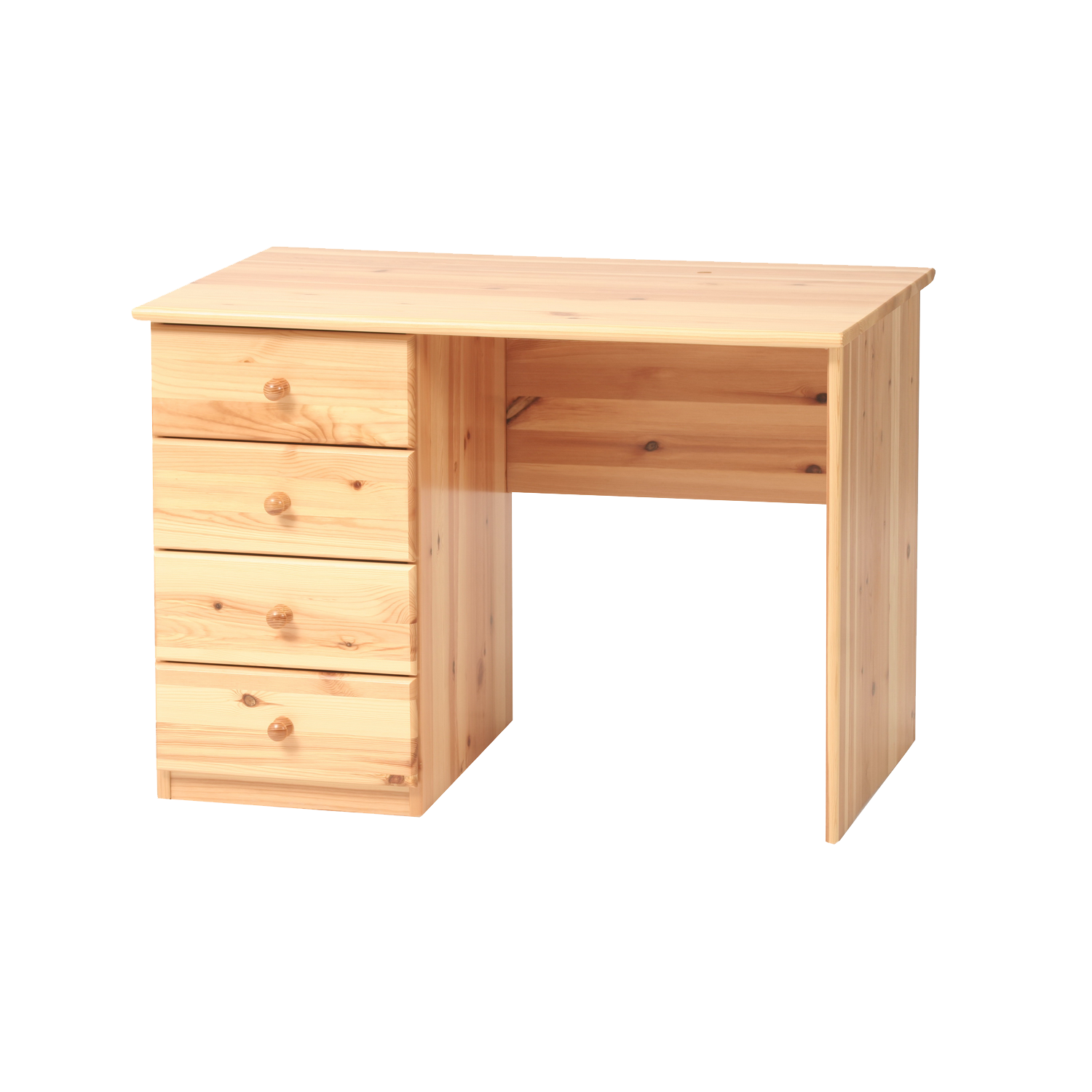 Marcus Schreibtisch 92/110er | 4-Schubladen | 100% Bio Kiefer Massivholz