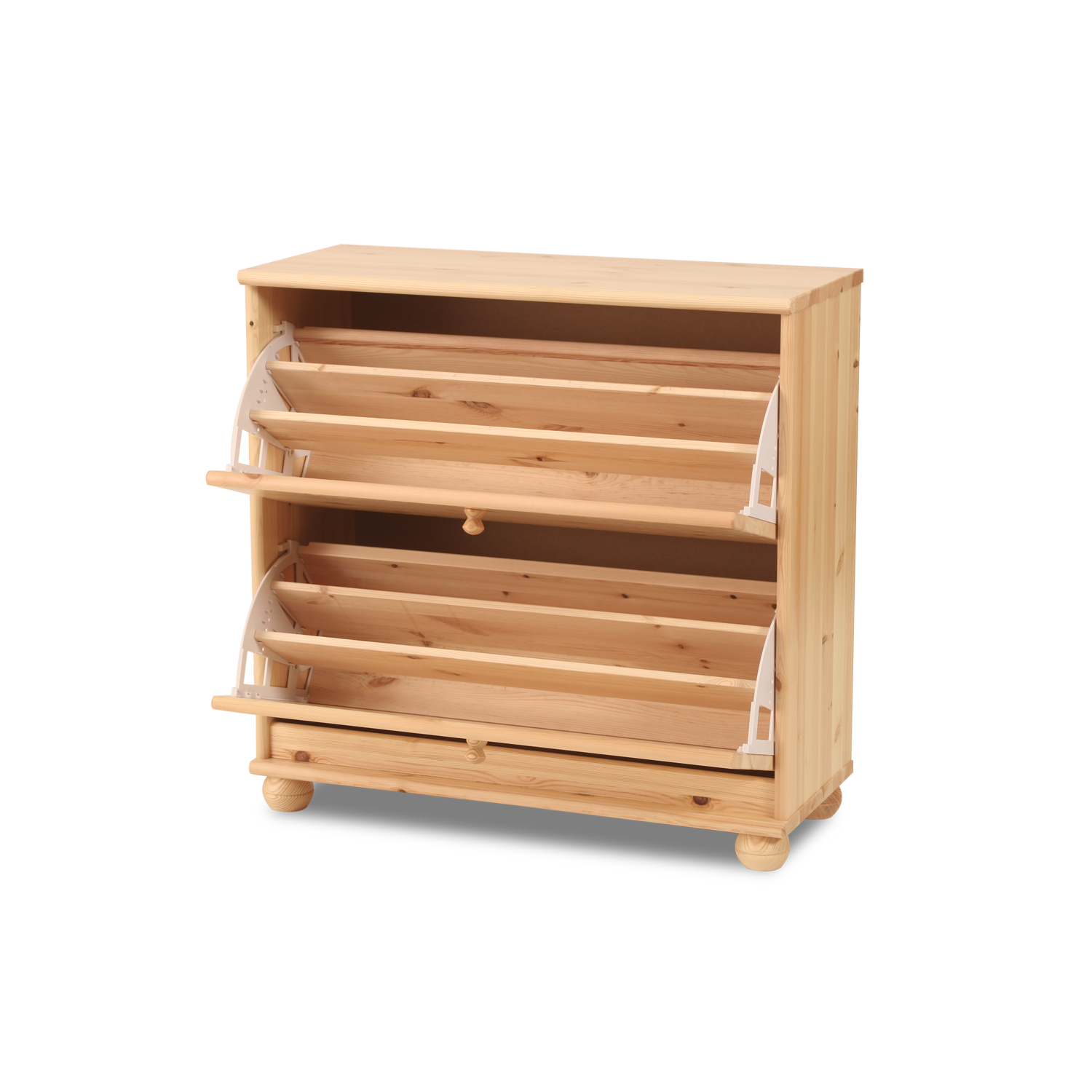 Claudia Schuhschrank / Schuhkipper | 2-Türig | 100% Bio Kiefer Massivholz