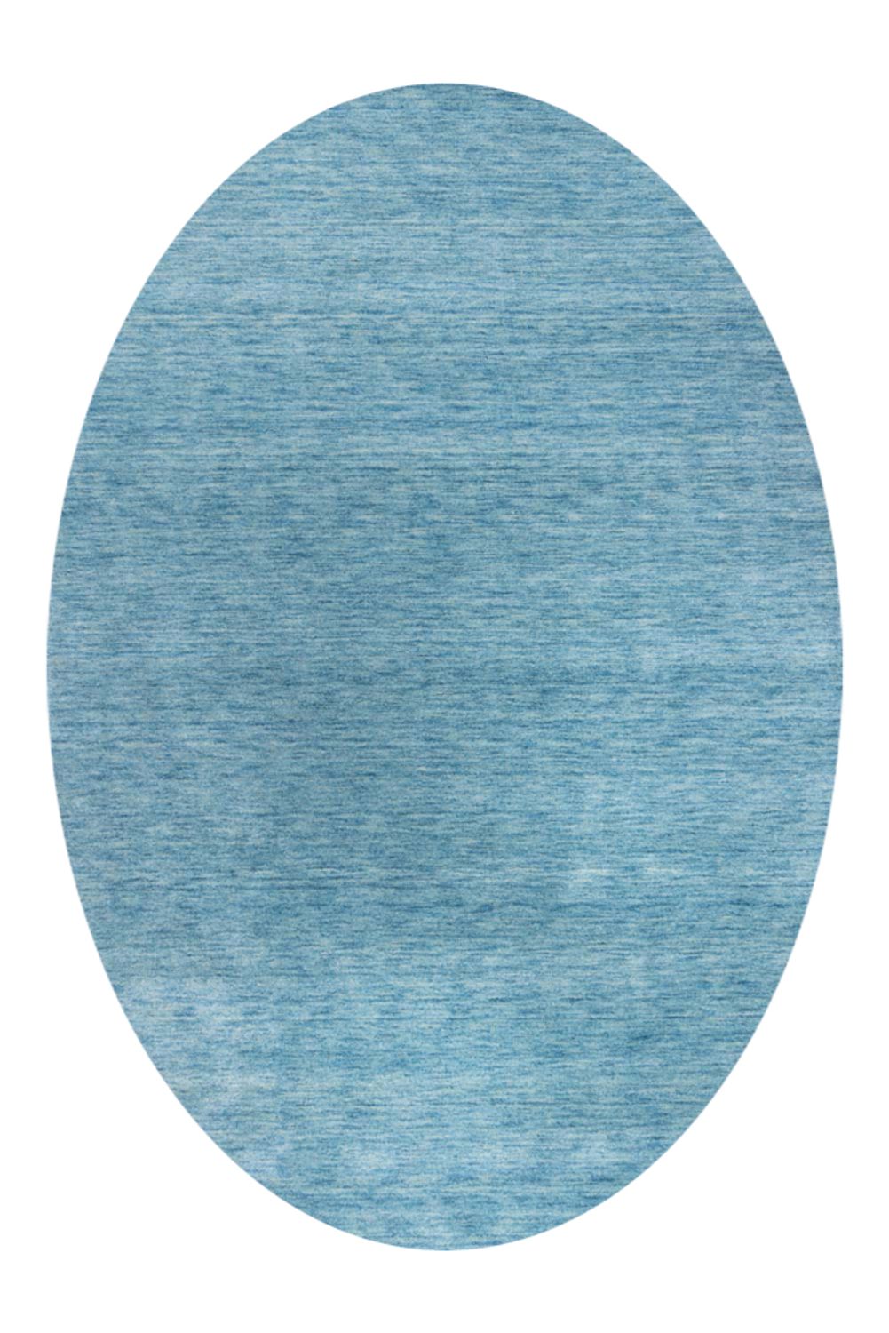 Gabbeh Teppich - Softy - Uni - oval