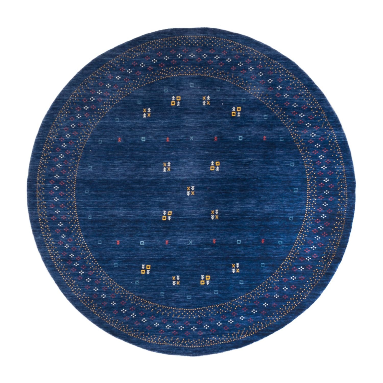 Gabbeh Teppich - Loribaft Softy - LuxeWeave - rund