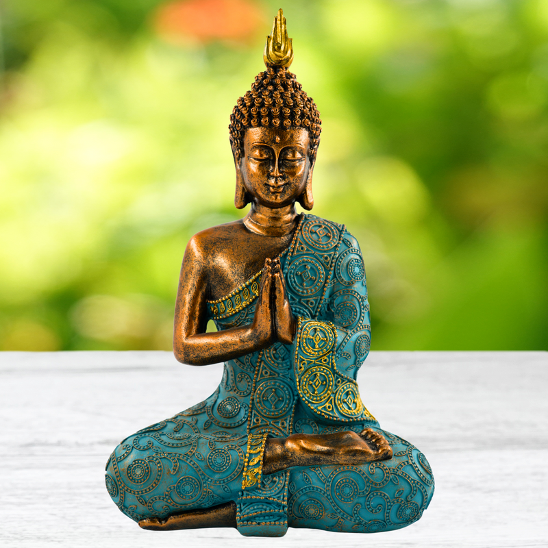 Dhyana Mudra Shanti Buddha Dekorative Figur, 30 cm