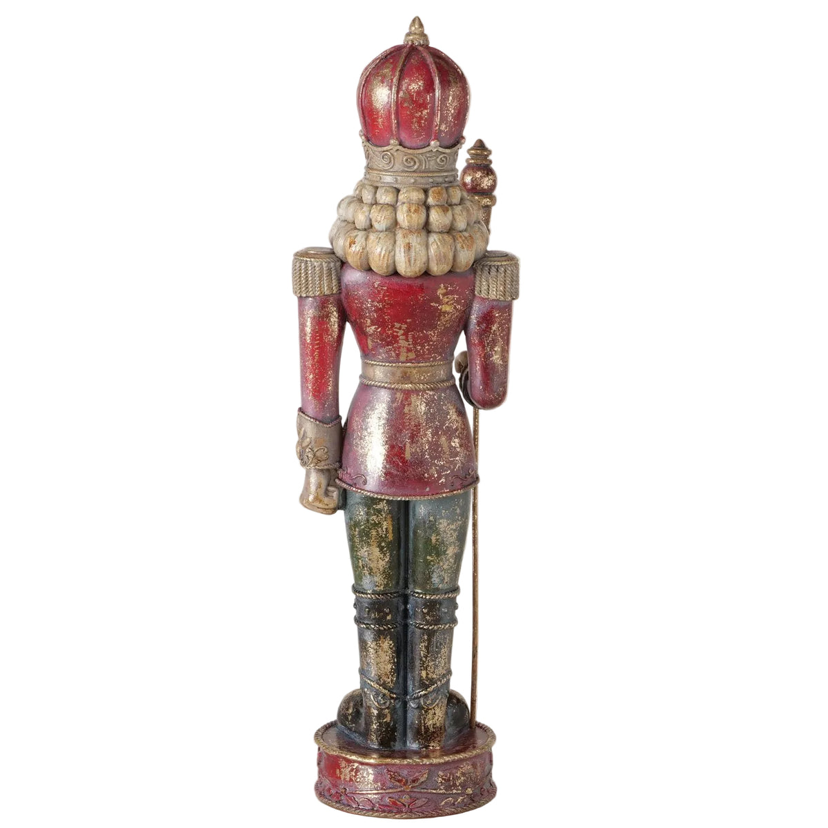 Nussknacker Figur Kronenwächter rot gold 40 cm