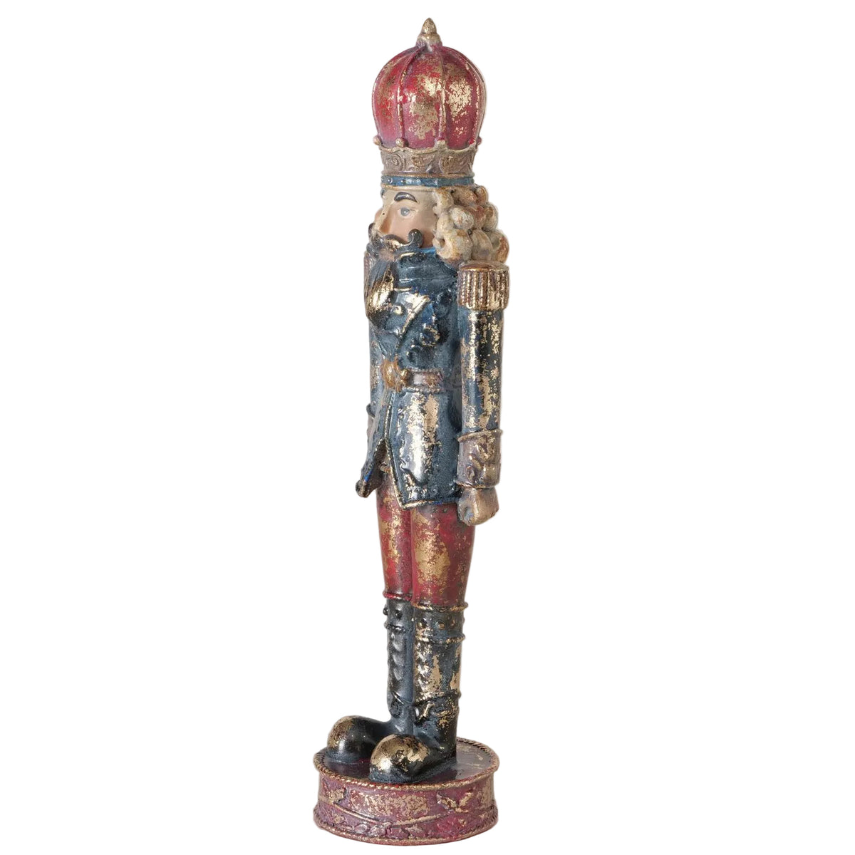 Nussknacker Figur Kronengarde rot blau 20 cm