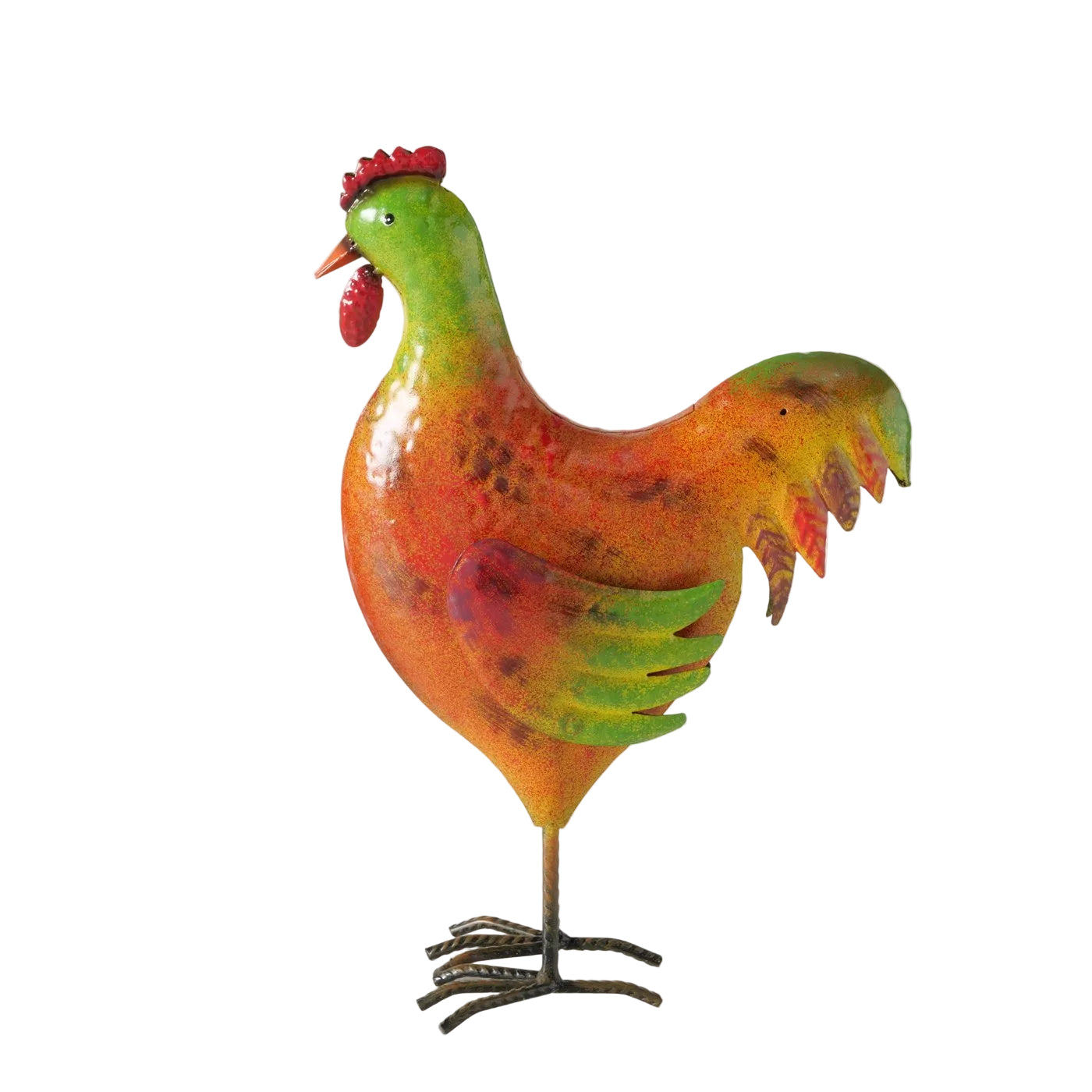 Gartenfigur Huhn Frieda aus Eisen 33 cm