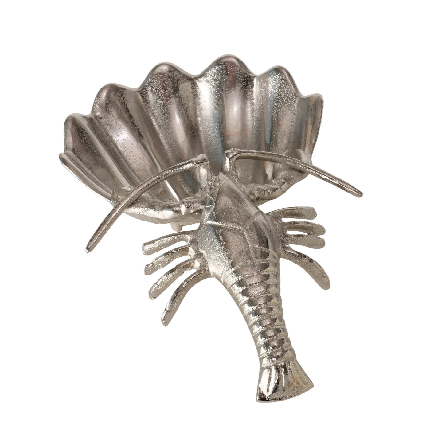 Maritano Hummer Schale Aluminium Silber Dekoschale Muschel