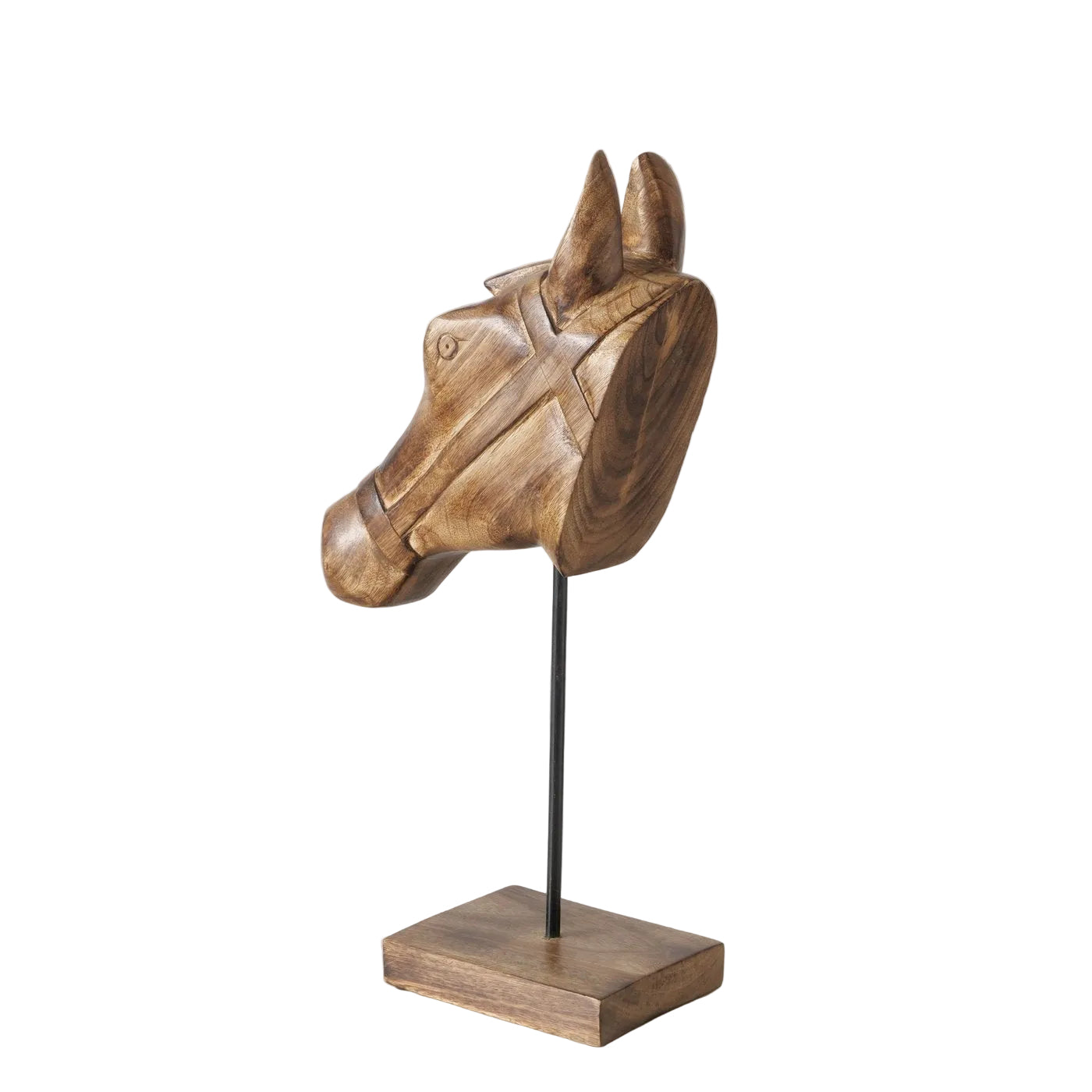 Holzfigur Equus Arte Pferdekopf Deko