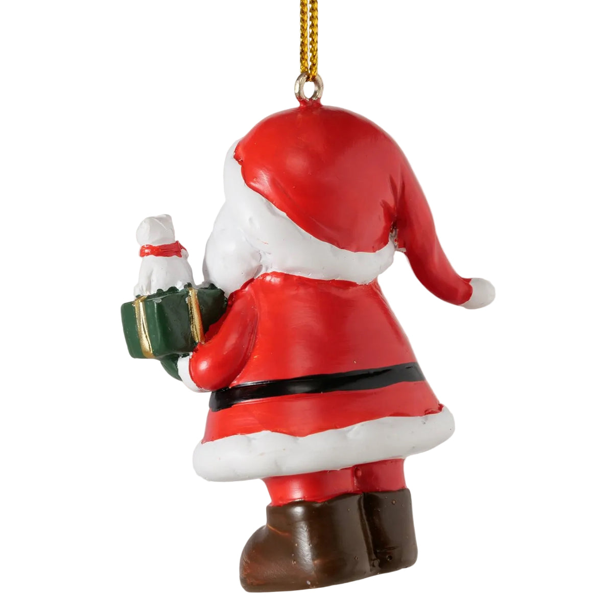 Weihnachtsanhänger Clemo Weihnachtsmann 2er Set rot grün 7 cm