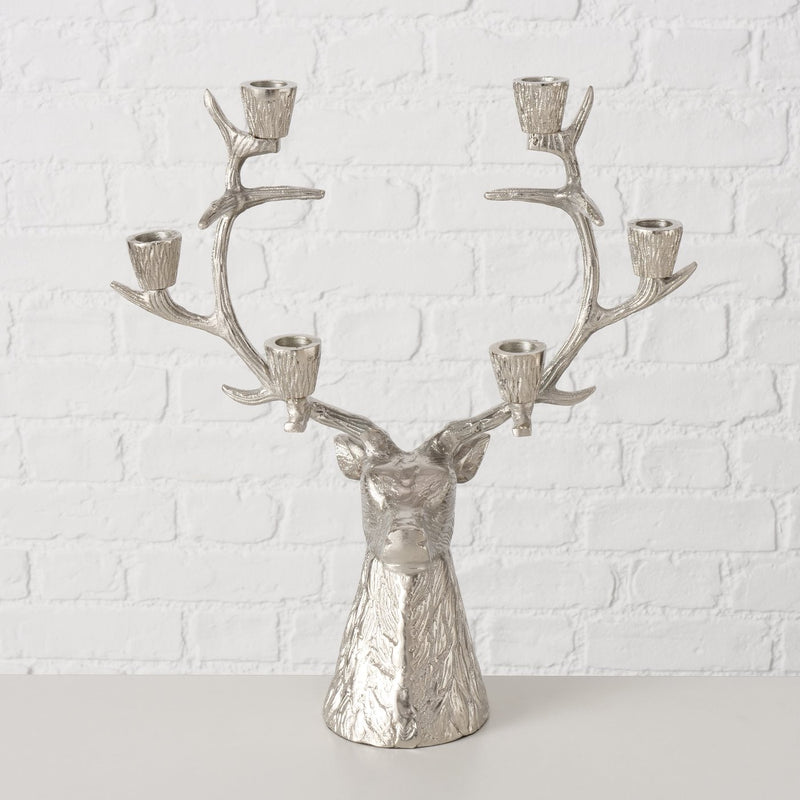 Hirsch Theodor kandelaar – elegant tafelaccessoire in gegalvaniseerd zilver