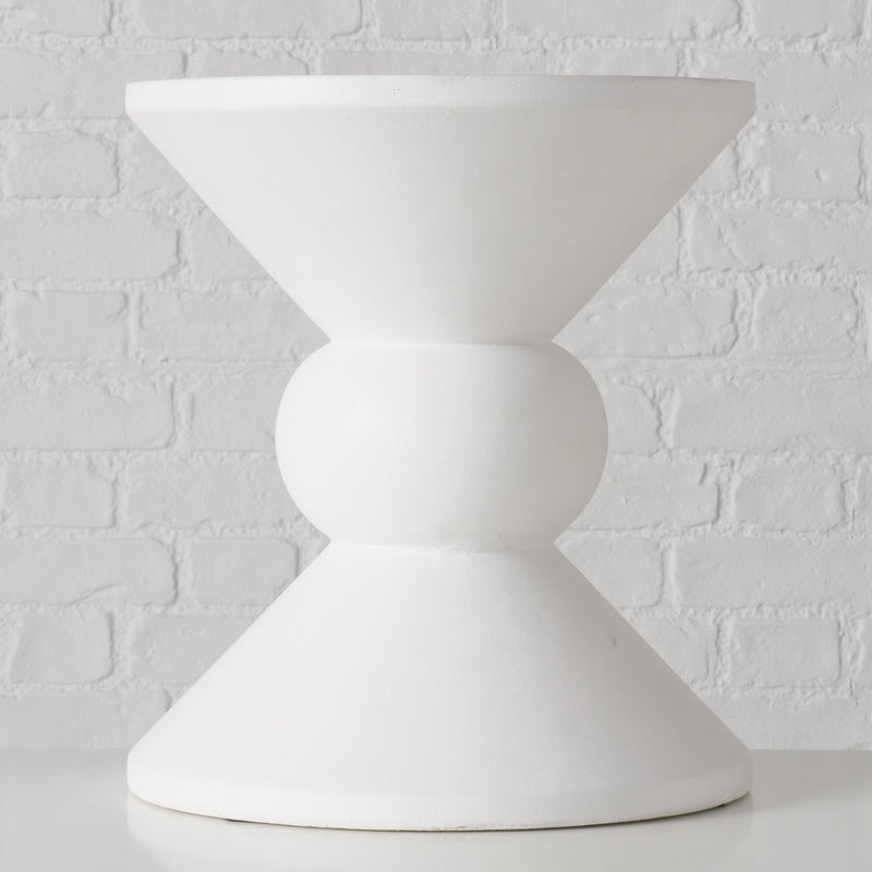 Pure Balance side table in matt white 35x40 cm
