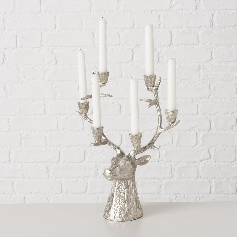 Hirsch Theodor kandelaar – elegant tafelaccessoire in gegalvaniseerd zilver