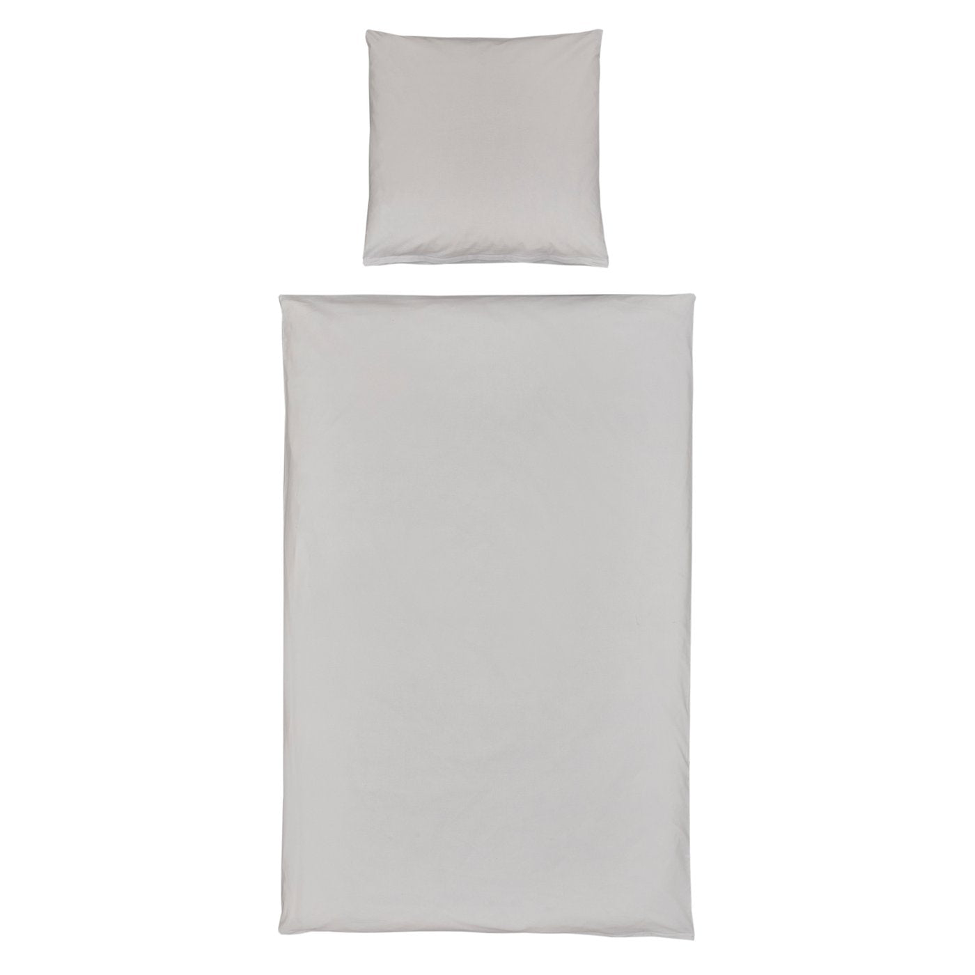 Wendebettwäsche Snowy Duo Schneemann Grau 135x200 cm 2tlg.