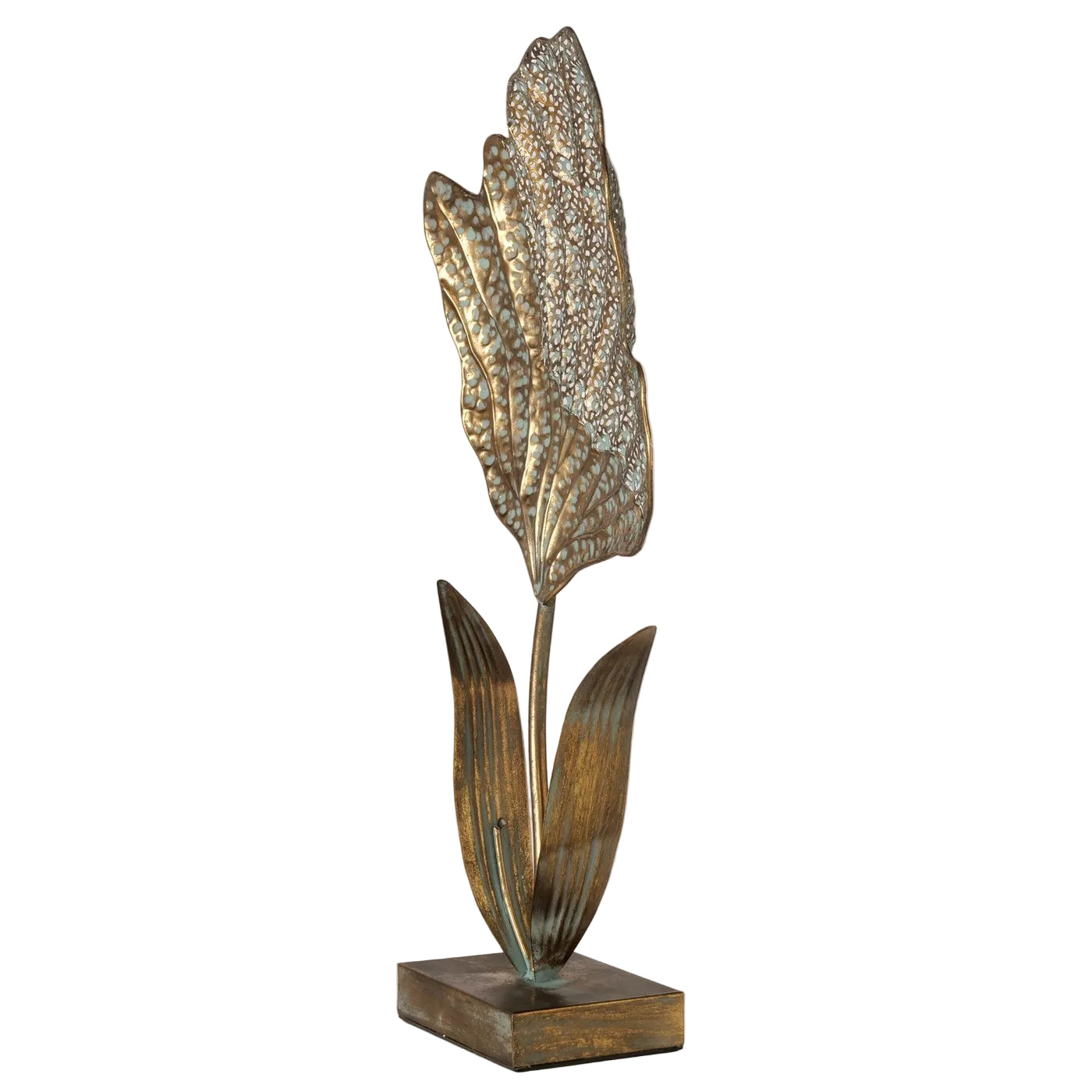 Aurelia Blattkunst Aufsteller antikgold 57,5cm
