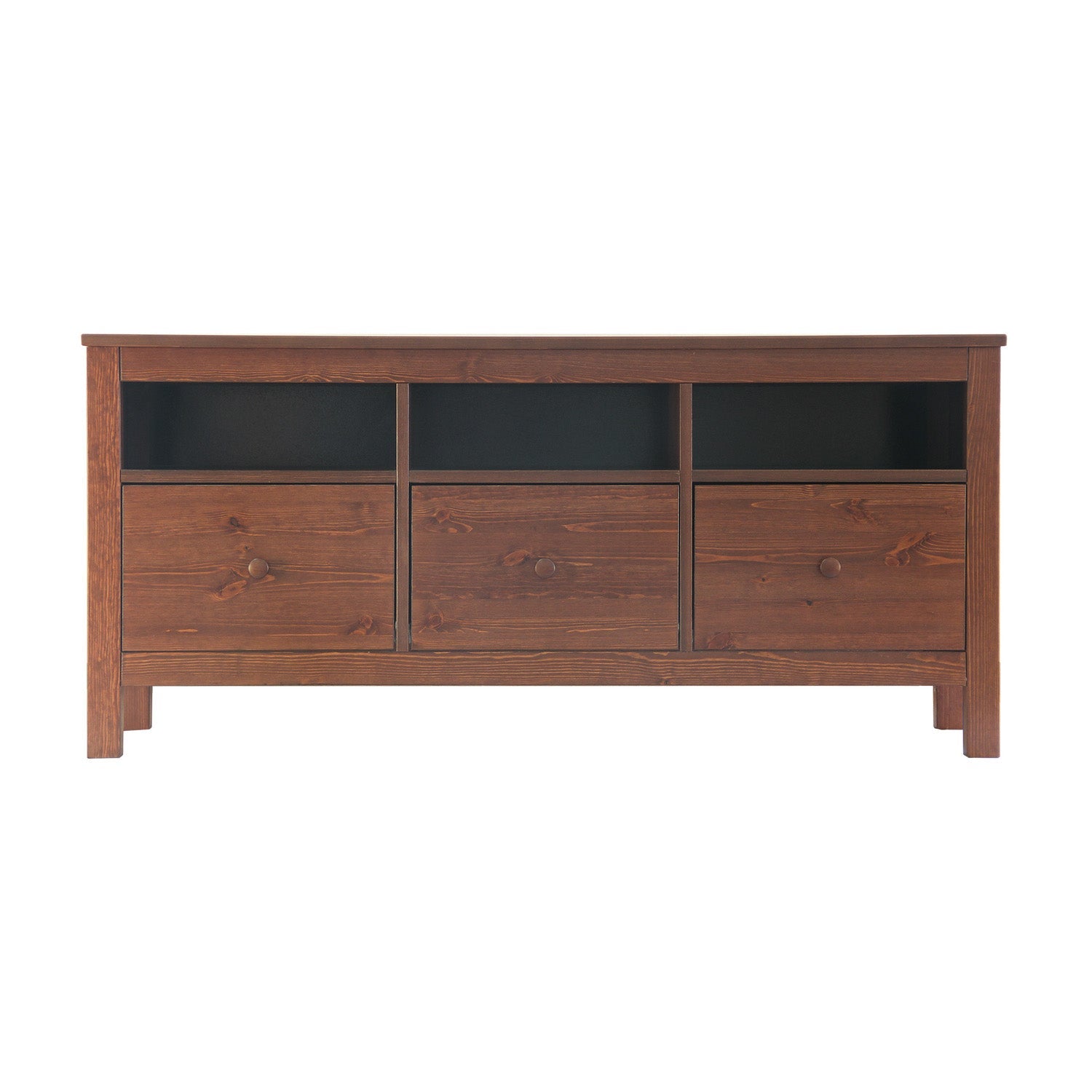 Silage TV-Schrank Kommode Premium Line | 3-Schubladen | 100% Bio Kiefer Massivholz