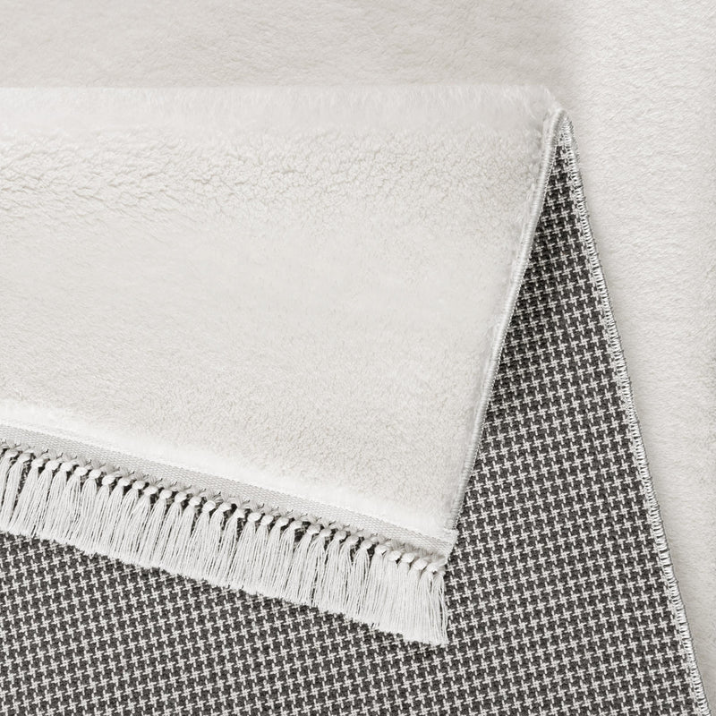 Sehrazat Teppich Collection Softy Serie 1850 white mit fransen - Ein Hauch von Luxus und Komfort für Ihr Zuhause