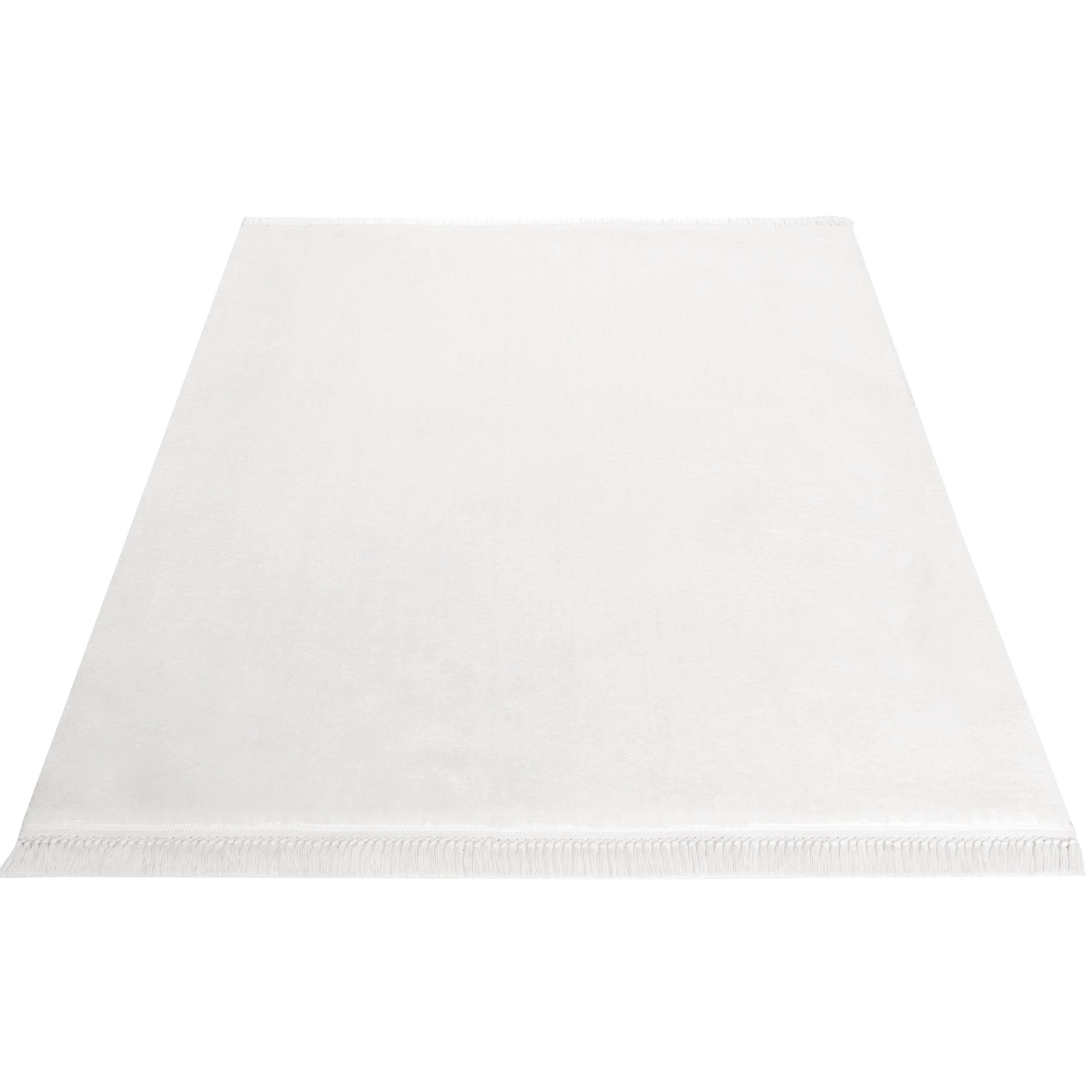 Sehrazat Teppich Collection Softy Serie 1850 white mit fransen - Ein Hauch von Luxus und Komfort für Ihr Zuhause