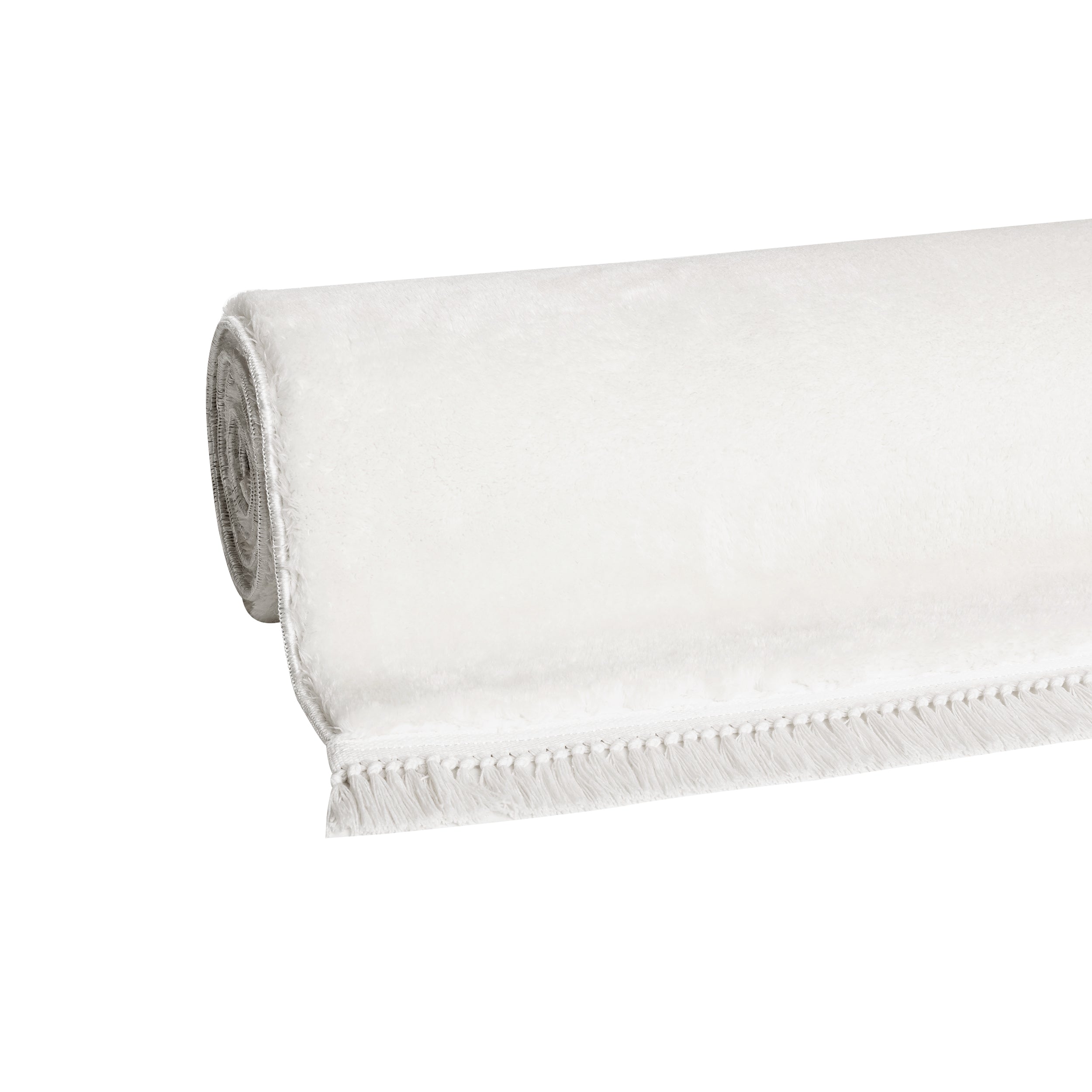 Sehrazat Teppich Collection Softy Serie 1850 white mit fransen - Ein Hauch von Luxus und Komfort für Ihr Zuhause