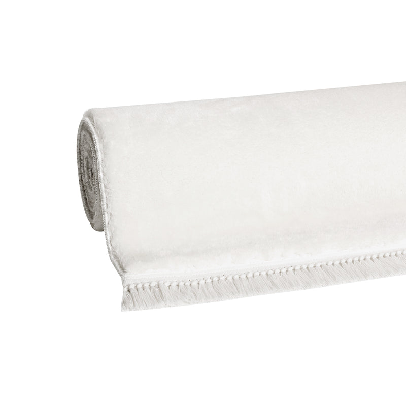 Sehrazat carpet Collection Softy series 1850 white with fringes - a touch of luxury and comfort for your home