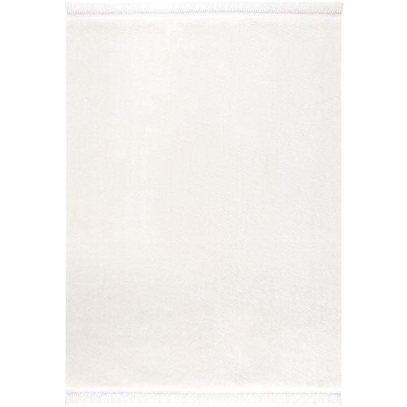 Sehrazat carpet Collection Softy series 1850 white with fringes - a touch of luxury and comfort for your home