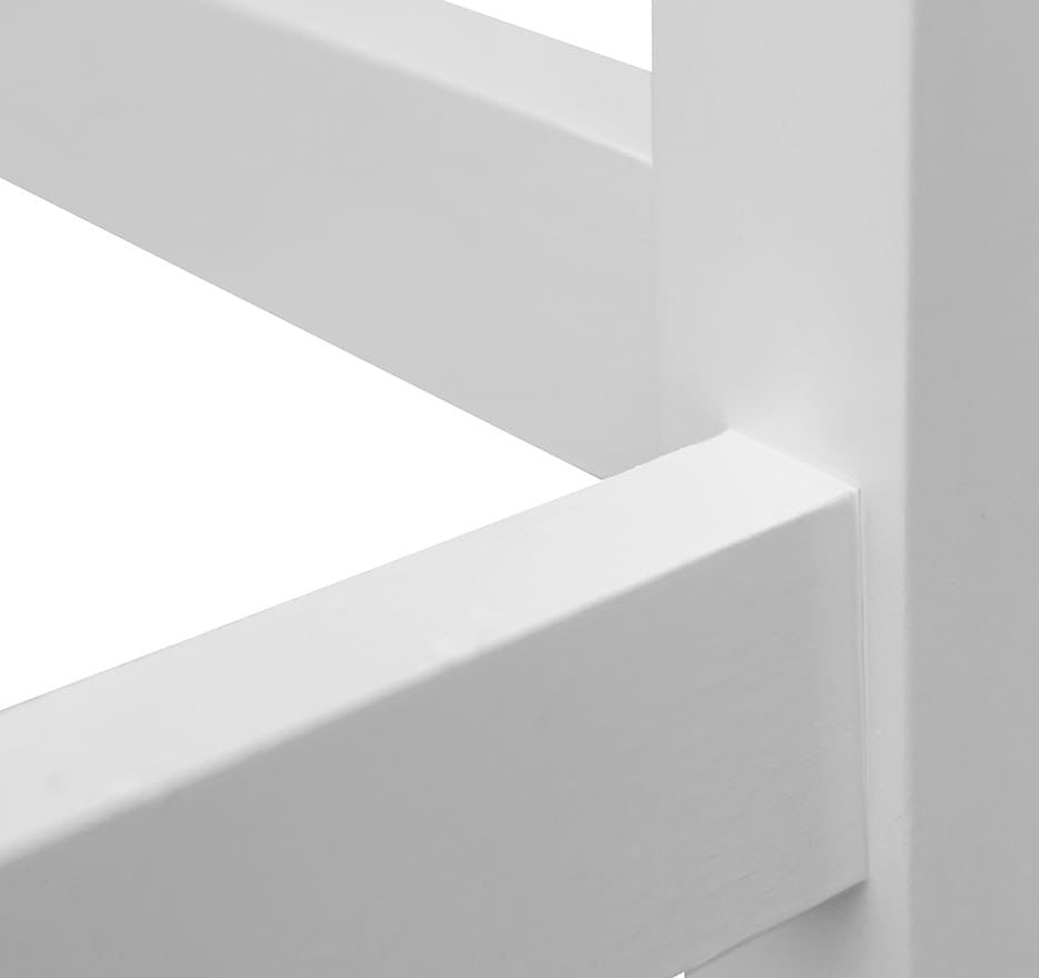 Bologna Elegante Massivholz Stuhl 10 | Farbe weiß