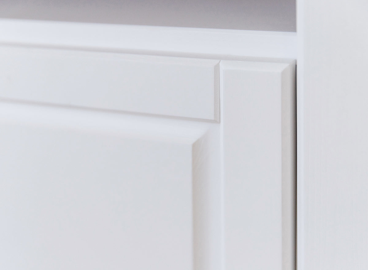 Milano Elite Massivholz Kiefer Lowboard Kommode 2.2 | Farbe Weiß/Kiefer