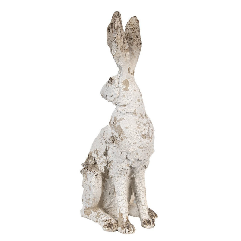 Decorative statue rabbit beige brown 24x17x47 cm