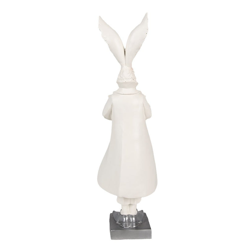 Rabbit Teetime White Silver-colored 14x12x47 cm