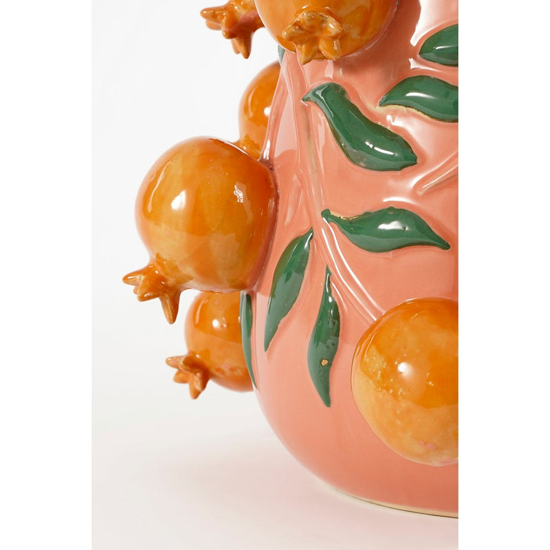 Melika Vase – H31 x Ø34 cm – Keramik – Rosa