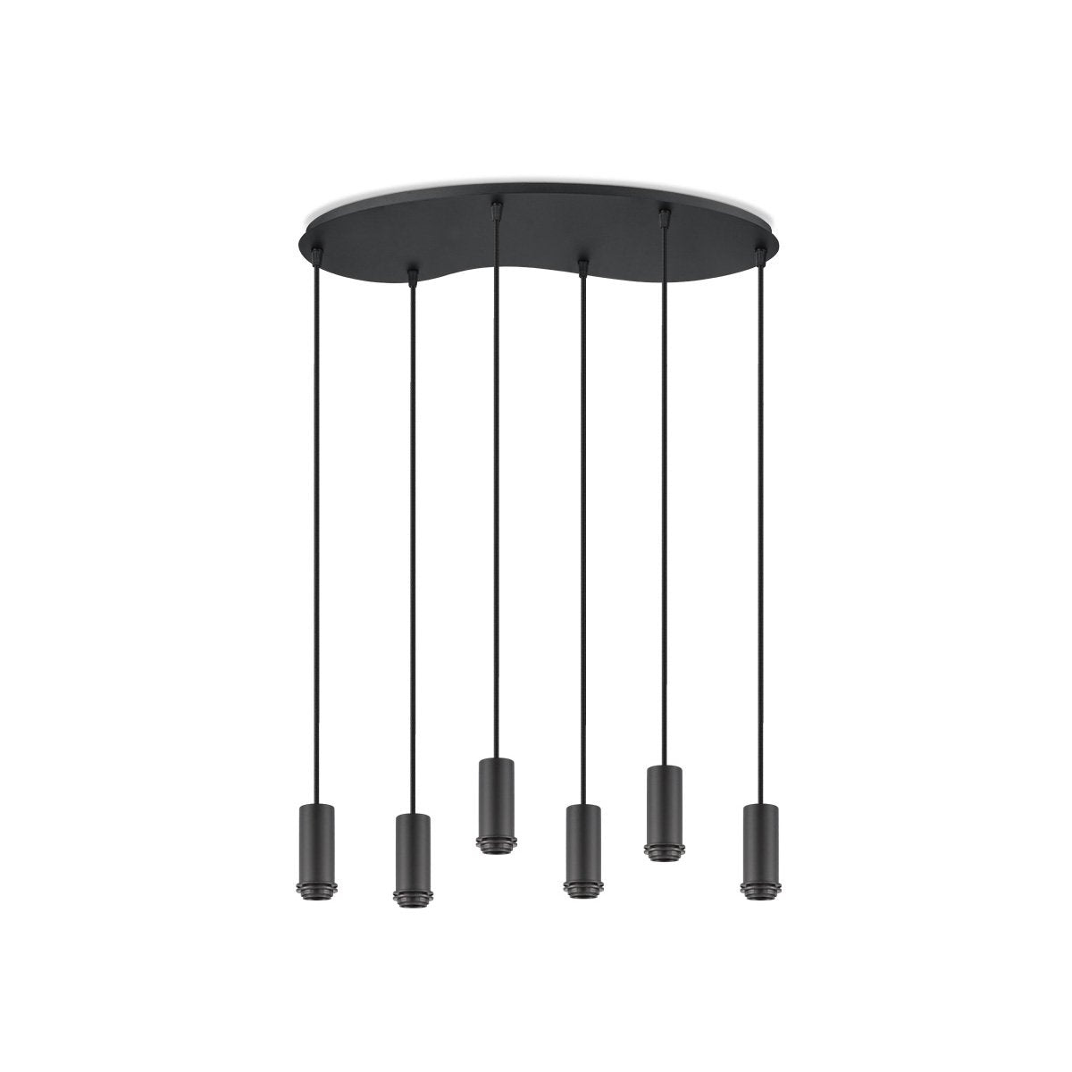 Oval metal hanging lamp 6L - 60/25.8/117.5CM