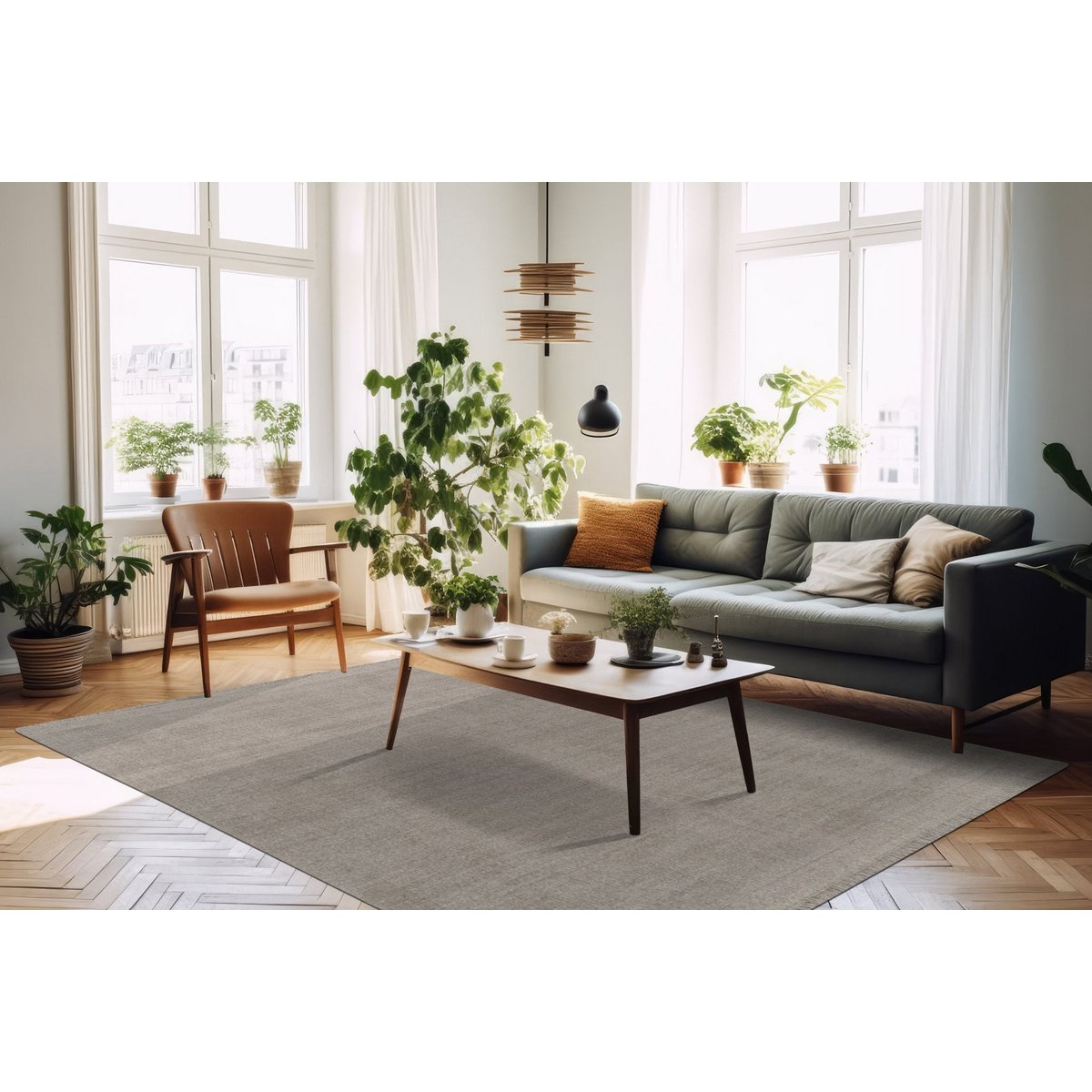 Weiche Woll- und Baumwoll -handgefertigte Design Teppiche Klassiker