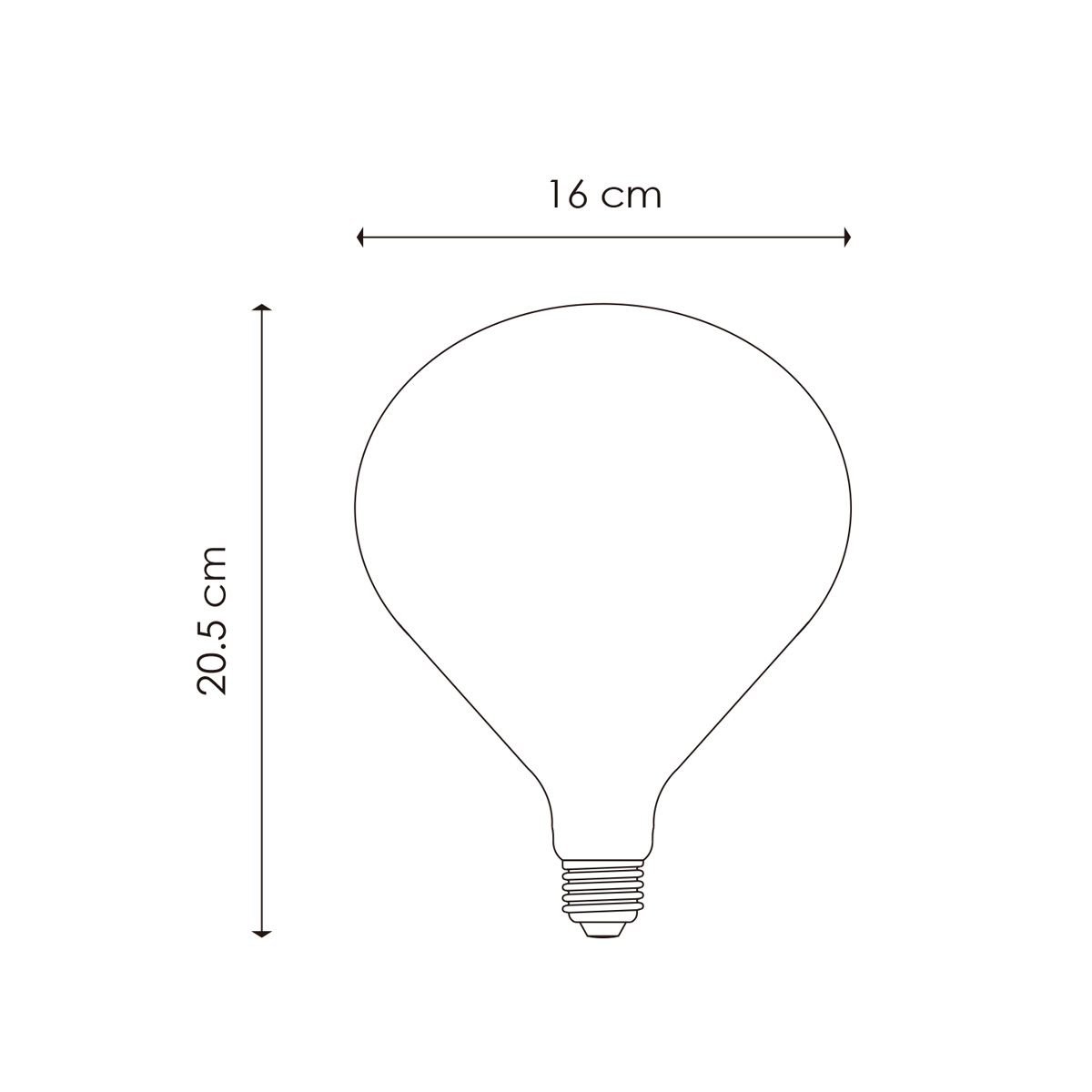 Home Sweet Home dimbare LED globe Milky E27 6W 510Lm 2700K Goud