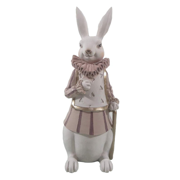 Sculpture White Pink, Polyresin 11x10x27 cm