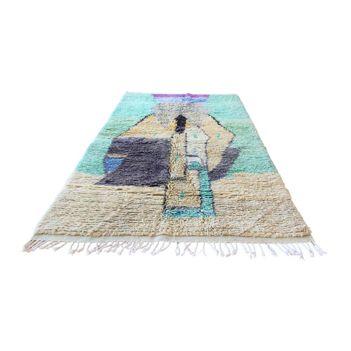 Marokkanische Wolle Berber Teppich 145 x 262 cm