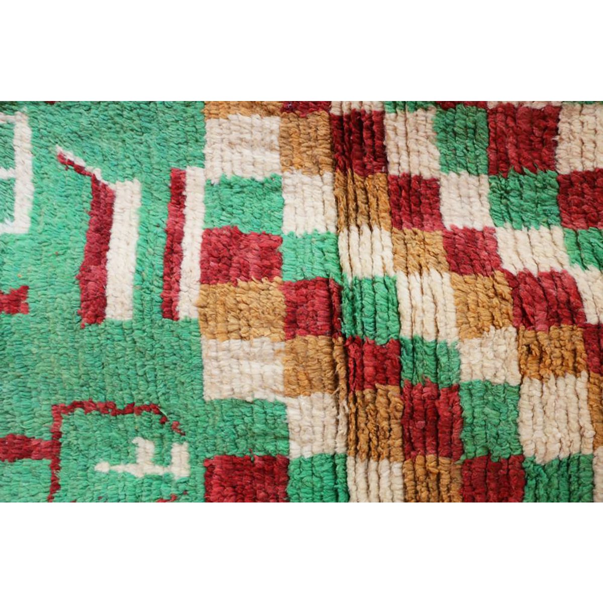 Marokkanischer Berber-Flurteppich aus reiner Wolle, 84 x 388 cm