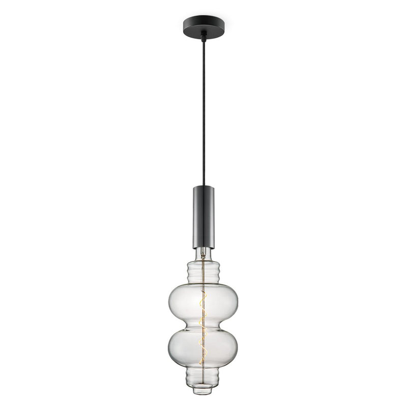 Home Sweet Home hanglamp zwart Saga Diabolo - dimbaar E27 helder
