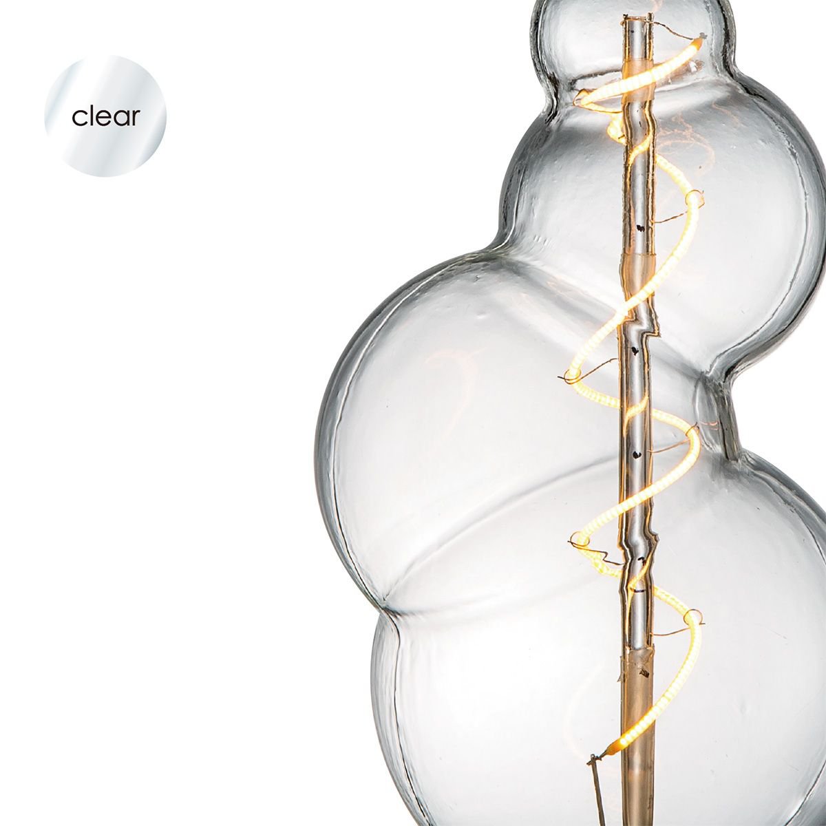 Home Sweet Home dimmbare LED Bubble Spiral E27 4W 300Lm 3000K Klar