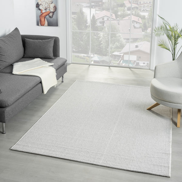 Sehrazat Premium Lima 3050 Collectie Crème - Modern designtapijt met 3D-effect