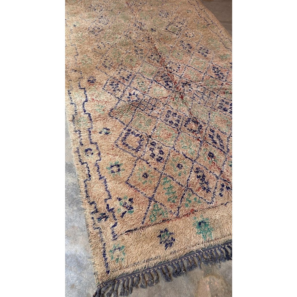 Marokkanischer Berber Teppich reine Wolle 180 x 363 cm