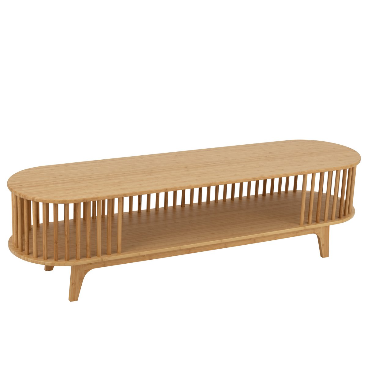 J -Line TV Cabinet Live - Bamboo - Naturel