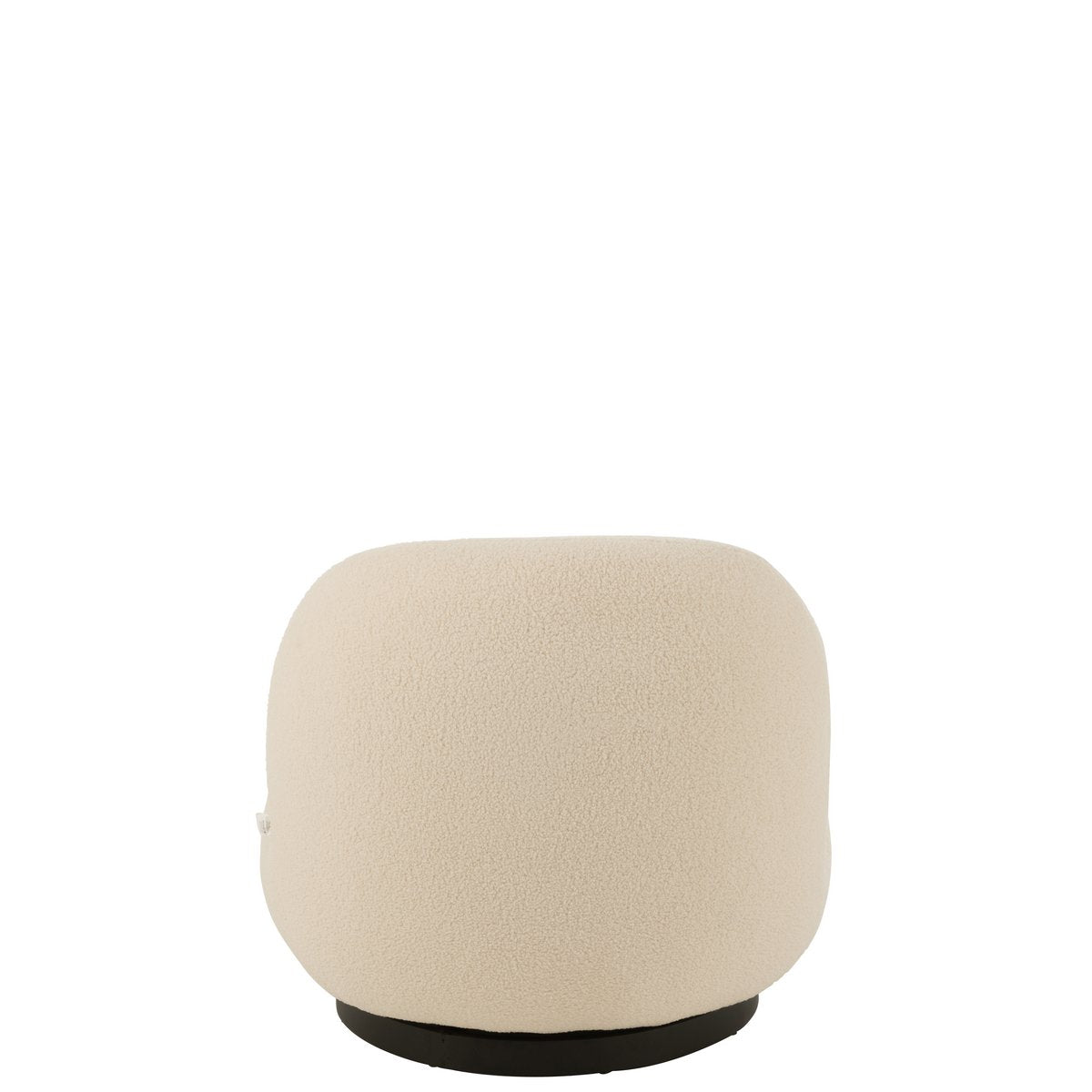 Lounge Chair Schneepappelholz/Schaumstoff Weiß/Schwarz