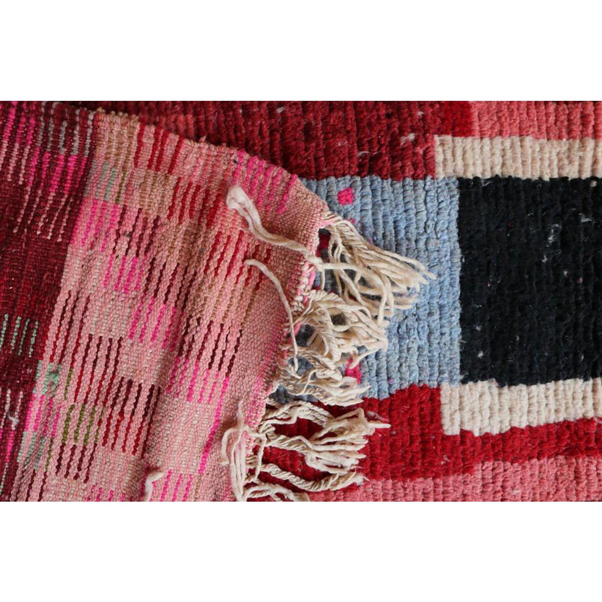 Marokkaner Berberkorridor Teppich reines Woll 75 x 402 cm