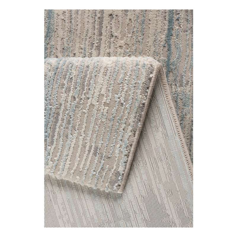 Sehrazat tapijtserie Amatis 6610 Collectie Blauw - modern designtapijt met 3D-effect