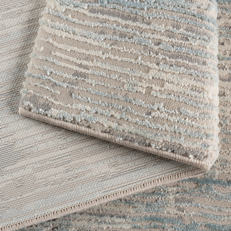 Sehrazat tapijtserie Amatis 6610 Collectie Blauw - modern designtapijt met 3D-effect