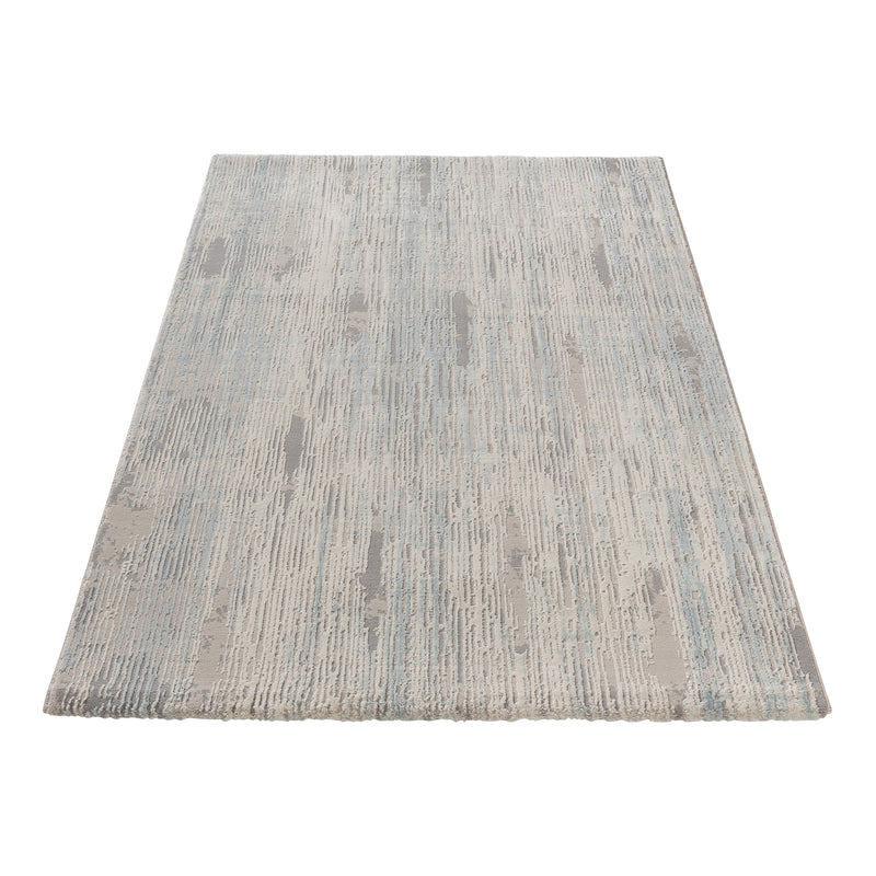 Sehrazat tapijtserie Amatis 6610 Collectie Blauw - modern designtapijt met 3D-effect