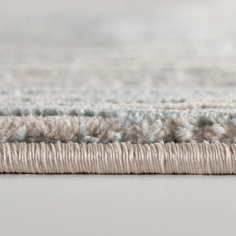 Sehrazat tapijtserie Amatis 6610 Collectie Blauw - modern designtapijt met 3D-effect