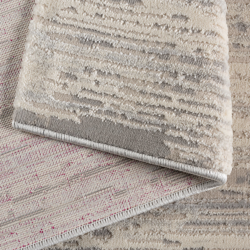 Sehrazat Amatis 6610 Grey - Eleganter Designer Teppich mit 3D-Effekt in Grau