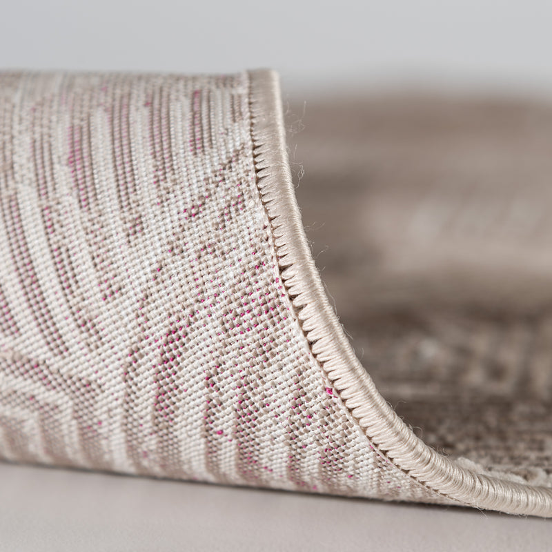 Sehrazat Amatis 6620 Beige - Elegant designtapijt met 3D-effect in beige