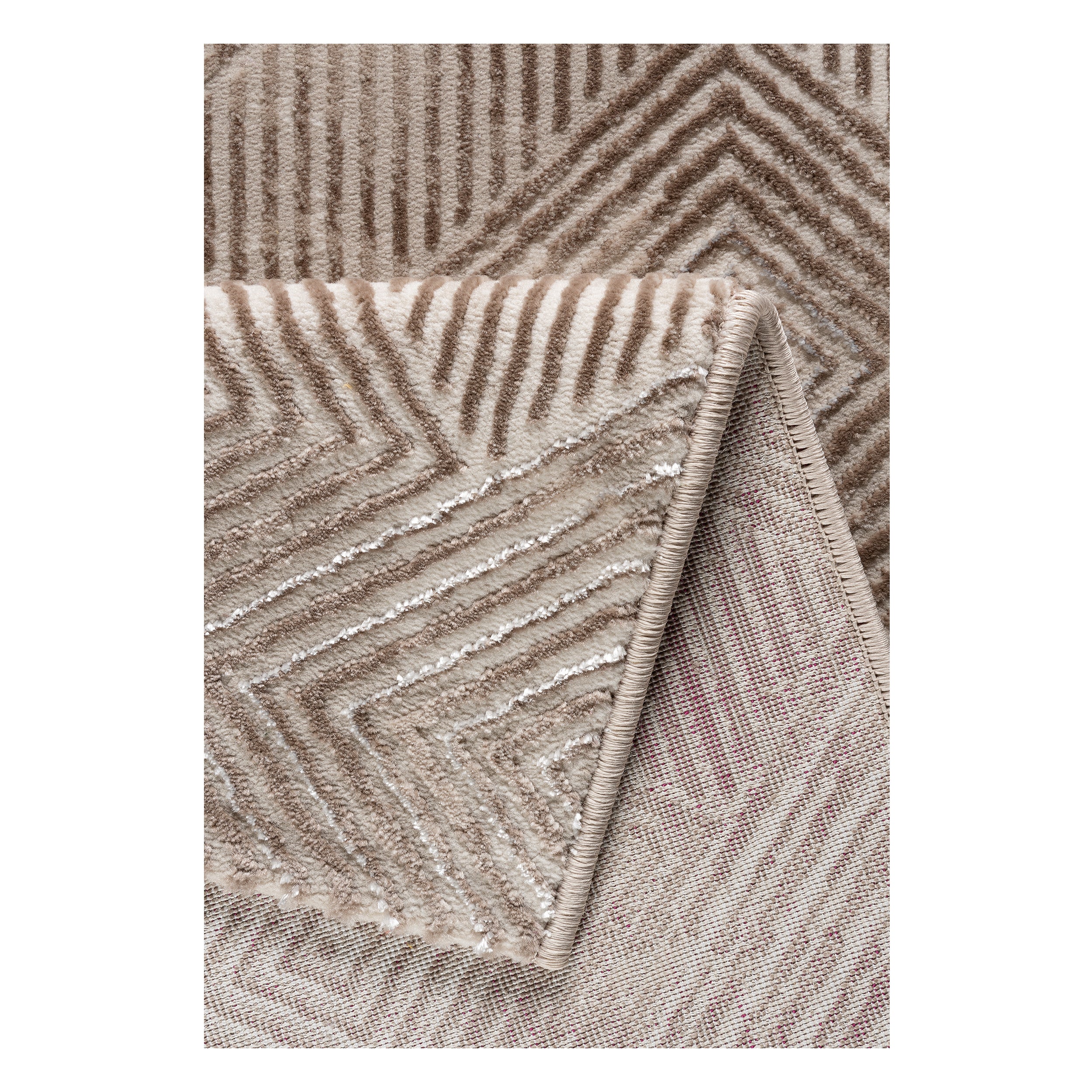 Sehrazat Amatis 6620 Beige - Eleganter Designer Teppich mit 3D-Effekt in Beige